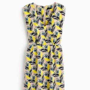 NWT J.Crew Floral Sleeveless Silk Dress In Spring Meadow Style